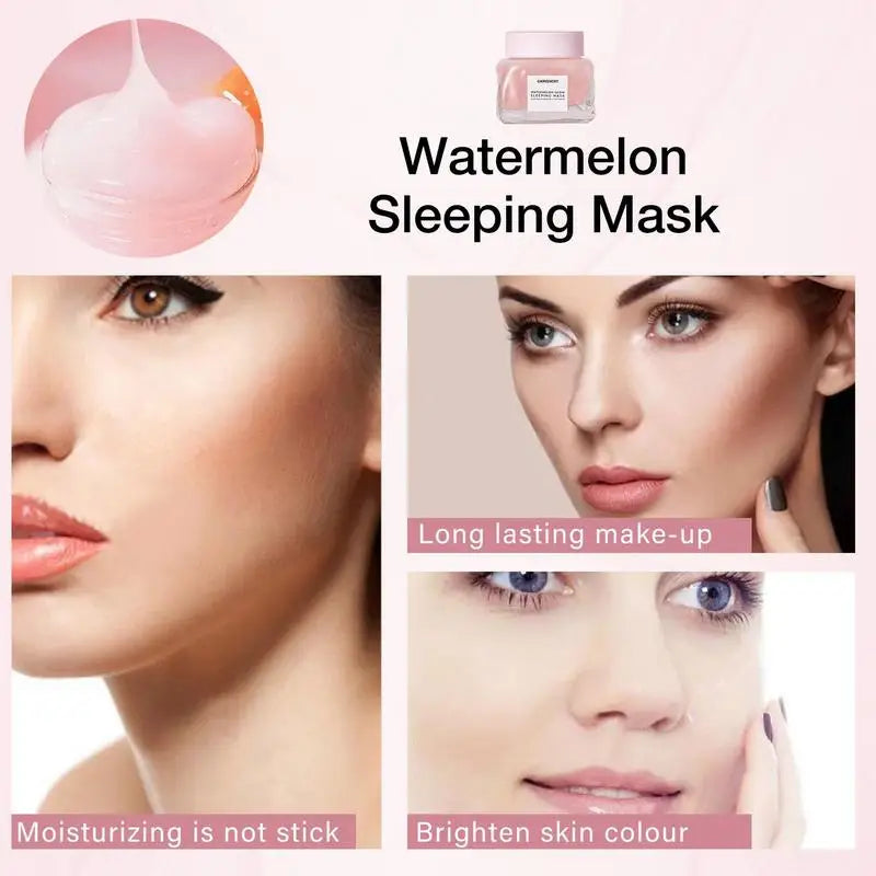 Watermelon Face Moisturizer Face Moisturizer For Oily Skin Hydrating Overnight Face Skin Care With AHAs Hyaluronic Acid 50ML